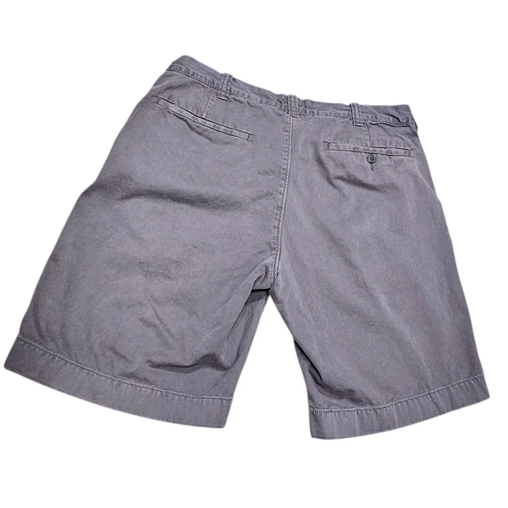 J. Crew Stanton Shorts Mens Gray 100% Cotton Flat‎ Front Casual Size 33